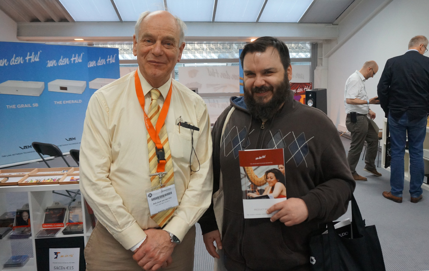 Mr. Van den Hul and Way Cables creator Nune Popovic at the High End Show in Munich 2015