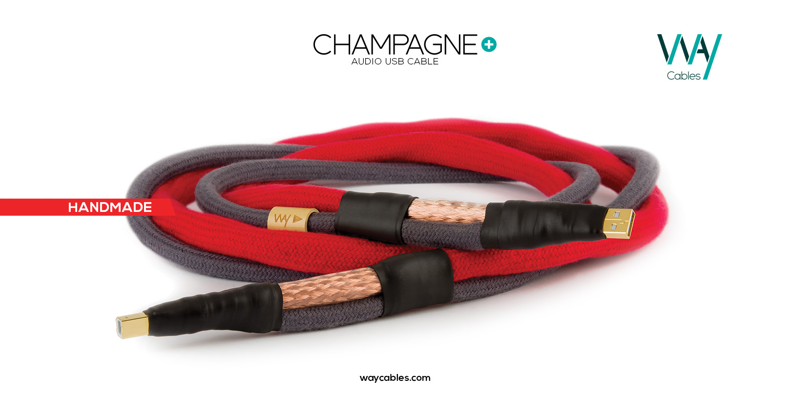 WAY Cables - digital audio USB cable Champagne Plus
